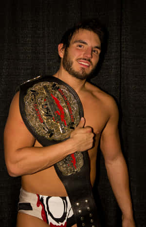 Stoeier Johnny Gargano Met Swaargewiggordel — Huawei MatePad 11.5 (2026) Muurpapier