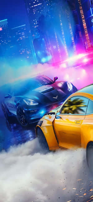 Iphone Xs Need For Speed Heat Background — POCO C81 Muurpapier
