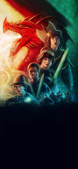 Stranger Things Dungeon And Dragons — Oppo Find X9s Muurpapier