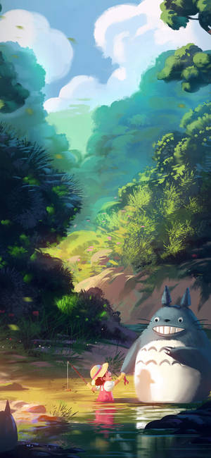 Studio Ghibli iPhone — Galaxy A18 Muurpapier
