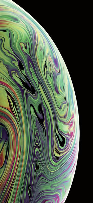 Swaar Geel-Groen iPhone Xs Agtergrond — iPhone Xs Muurpapier