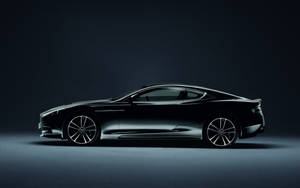 Koel motor swart Aston agtergrond — Koel motors Muurpapier