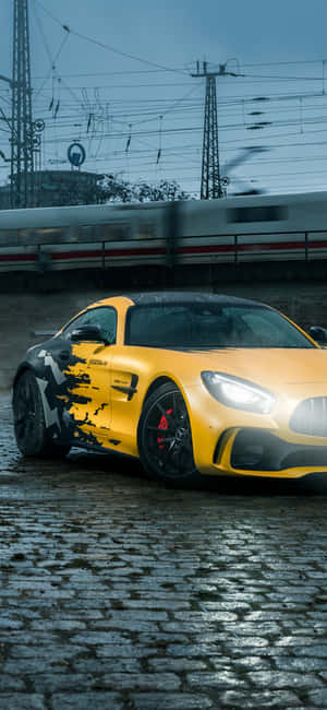 Iphone Xs Mercedes Amg Agtergrond — iPhone 18 Pro Muurpapier