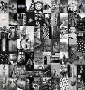 Estetiese Swart En Wit prente — Estetiese swart en wit Muurpapier