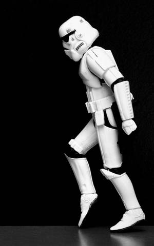 Swart-en-Wit Stormtrooper Star Wars Tabletagtergrond — Xiaomi Pad Mini Muurpapier