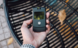 Swart Flip Motorola — Motorola Muurpapier