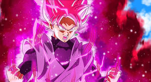 Swart Goku wat Krag Laai — Swart goku Muurpapier