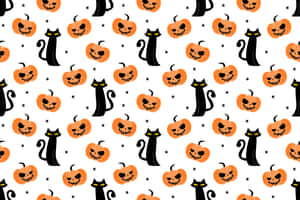 Swart Kat prente — Swart Kat Muurpapier