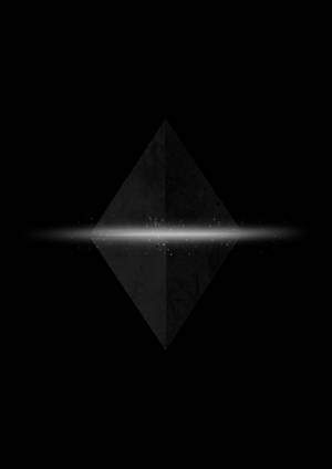 Swart piramide met spieëlreplika agtergrond — OnePlus Pad 2 Pro Muurpapier