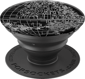 Swart Pop Socket met Grafiese Ontwerp
