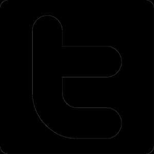 Twitter Logo Vektor - Swart en Wit Twitter Logo PNG