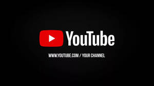 Swart YouTube Jou Kanaal-agtergrond — Battery Saving Muurpapier