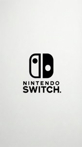 Skoon minimalistiese ontwerp met die Nintendo Switch-logo. — iPhone 6 Muurpapier