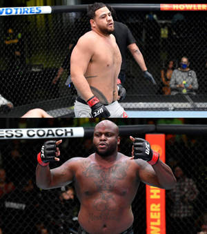 Tai Tuivasa en Derrick Lewis — Vivo X Fold3 Pro Muurpapier