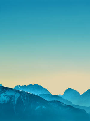 Teal Berg Ipad Mini — iPad Mini Muurpapier
