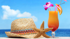 Tequila sonsopkoms Tropiese Drankie in Poco agtergrond — iMac Muurpapier