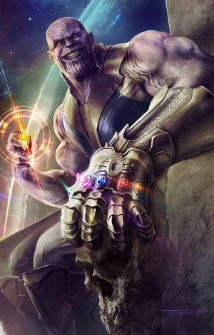 Thanos Op Troon HD — Xiaomi Pad Mini Muurpapier
