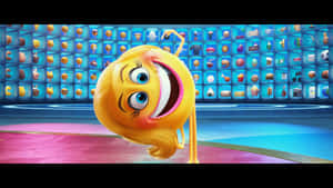 The Emoji Movie se Smiler Voel Ekstaties — Snaaks Anime Muurpapier
