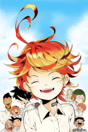 The Promised Neverland prente — Honor MagicPad 3 Pro Muurpapier