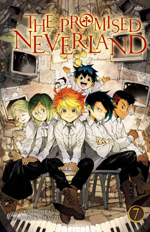 The Promised Neverland Volume 7 Omslag selfoonagtergrond — RedMagic Astra Muurpapier