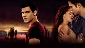The Twilight Saga Jacob Bella Edward agtergrond