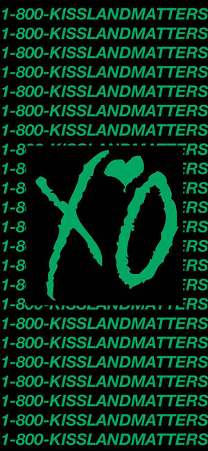 The Weeknd Kiss Land Sake-agtergrond — iPhone 17 Pro Max Muurpapier