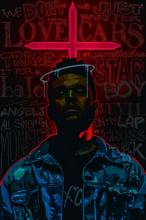 The Weeknd wat op die verhoog optree — Vivo Pad SE Muurpapier