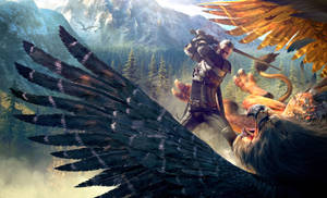 The Witcher 4k speletjies agtergrond — 4K Gaming Muurpapier