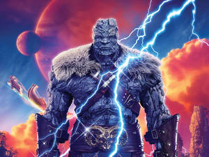 Thor Liefde en Donder Korg-agtergrond — Thor love and thunder GIF Muurpapier