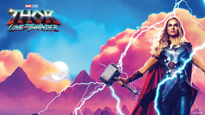 Thor Superheld Liefde en Donder Fliek — Thor love and thunder GIF Muurpapier