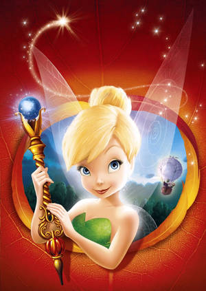 Tinker Bell wat die Magiese Staf Vashou muurpapier — OnePlus Pad Go 2 Muurpapier
