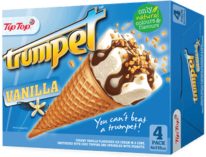 Tip Top Trompet Vanilla Ysroom Kegel Verpakking
