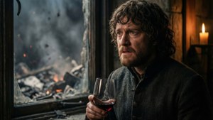 Tirion Lannister kyk uit oor die chaos van King's Landing