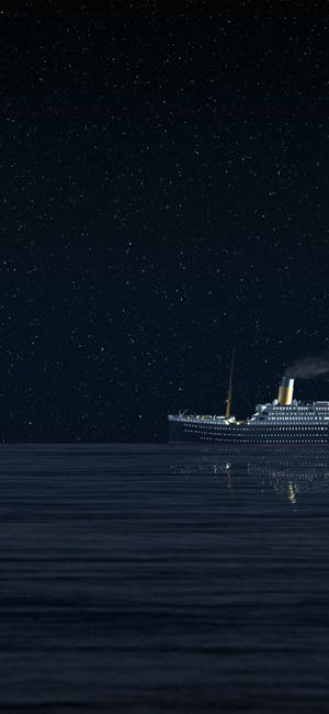 Titanic sterrenag agtergrond — iPhone 14 Plus Muurpapier
