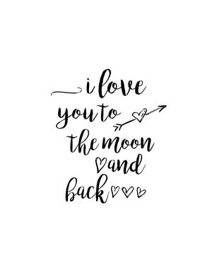 To the moon and back oulike aanhaling muurpapier