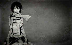Donker Anime prente — Swart anime Muurpapier