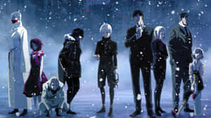 Tokyo Ghoul Lessenaar — Tokyo Ghoul karakters Muurpapier