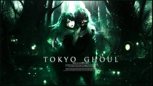 Tokyo Ghoul-karakters Ken en Touka-agtergrond — Tokyo Ghoul karakters Muurpapier