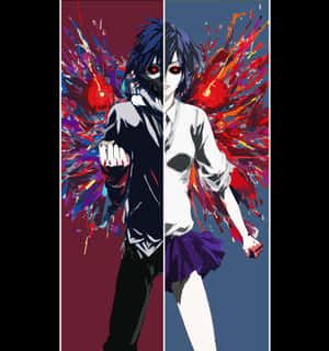 Tokyo Ghoul Pfp Touka En Ayato — Huawei Mate X7 Muurpapier