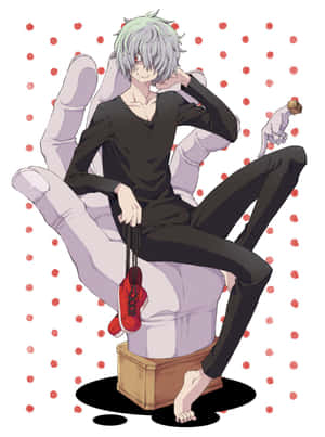 Tomura Shigaraki, anime-skurk — Galaxy Z TriFold Muurpapier