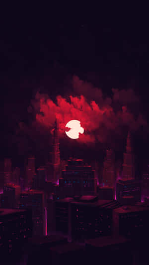 Dark City Agtergrond — Donker Muurpapier
