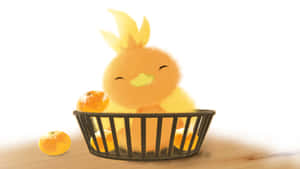 Torchic Pokemon in 'n Mandjie — Pokémon Muurpapier