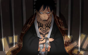 One Piece-rekenaarskerm Trafalgar Water Law — Een stuk lessenaar Muurpapier