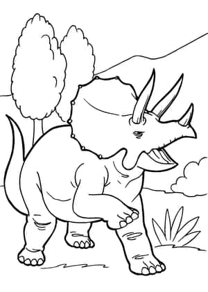 Dinosourus Kleurprente — iPad Air 11 Muurpapier
