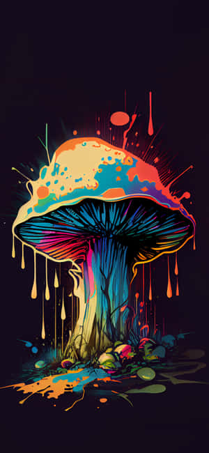Trippy Paddastoel Agtergrond — Redmi Note 13 Pro Muurpapier