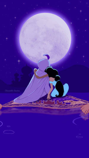Tumblr Estetika Aladdin en Jasmine muurpapier — Tumblr estetika Muurpapier