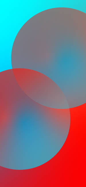 Twee Sirkels Abstrak iPhone — Galaxy S25 Muurpapier