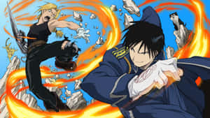 Anime Geveg agtergrond — Anime baklei Muurpapier