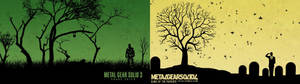 Ultra-wye prent van Metal Gear Solid 3 en 4-agtergrond — 3840x1080 Muurpapier