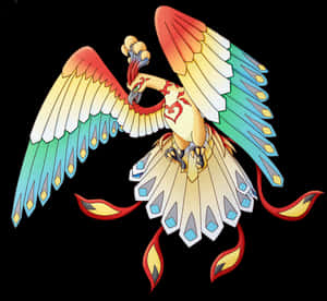Unieke Ho-Oh Grafika — Pokemon Foon Muurpapier